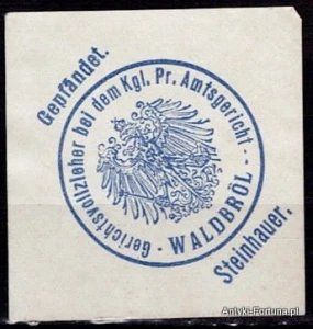 Winieta, Siegielmarke - Waldbrol - Nr 320/A