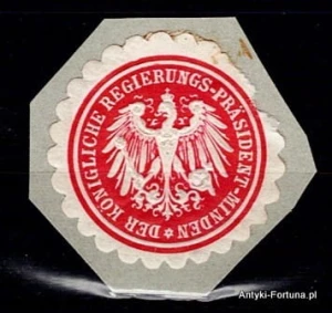  Winieta, Siegielmarke - Minden - Nr 603/A
