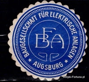 Winieta, Siegielmarke - Ausburg - Nr 1201/A
