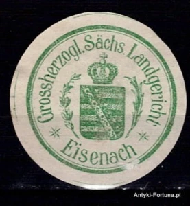 Winieta, siegielmarke - Eisenach - Nr 27