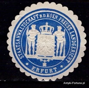  Winieta, siegielmarke - Erfurt - Nr 62