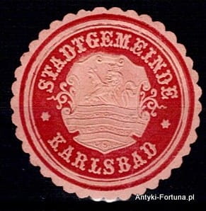  Winieta, siegielmarke - Karlsbad - Nr 69
