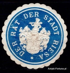  Winieta, siegielmarke - Riesa - Nr 173
