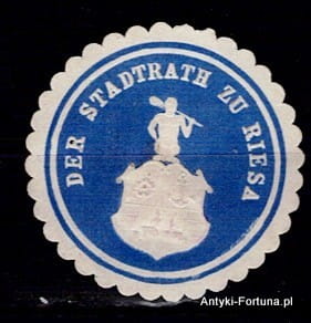 Winieta, siegielmarke - Riesa - Nr 174