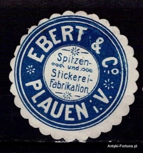 Winieta, siegielmarke - Ebert&Co. Plauen - Nr 181