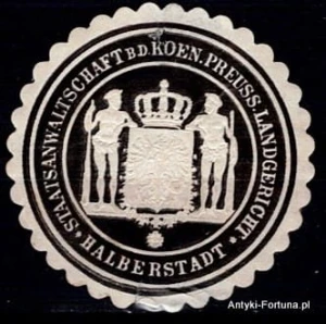  Winieta, siegielmarke - Halberstadt - Nr 216