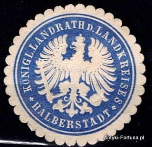 Winieta, siegielmarke - Halberstadt - Nr 218