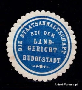  Winieta, siegielmarke - Rudolstadt - Nr 274