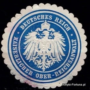 Winieta, siegielmarke - Ober Reichsanwalt- Nr 285