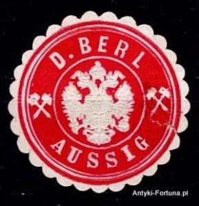 Winieta, siegielmarke - D.Berl Aussig - Nr 293