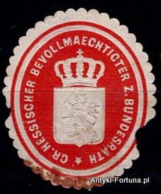 Winieta, siegielmarke - Bundesrath - Nr 308