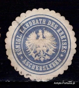 Winieta, siegielmarke - Aschersleben - Nr 316