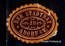  Winieta, siegielmarke - Adorf- Nr 328