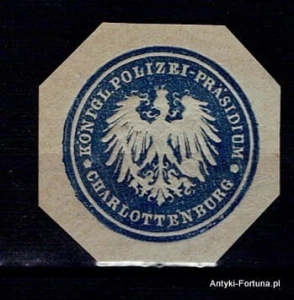 Winieta, siegielmarke - Charlottenburg Nr 332 Policja
