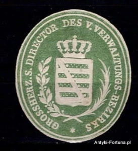 Winieta, siegielmarke -  Grossherz. Director  Nr 340