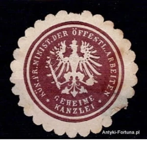 Winieta, siegielmarke - Ministerium Arbeiten - Nr 344