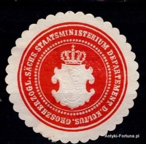 Winieta, siegielmarke - Ministerium Departement Kultus - Nr 346