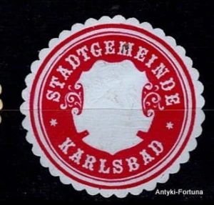 Winieta, siegielmarke - Karlsbad- Nr 357