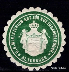 Winieta, siegielmarke - Altenburg - Nr 375