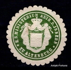 Winieta, siegielmarke - Altenburg - Nr 387