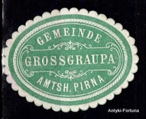 Winieta, siegielmarke - Grossgraupa - Nr 404