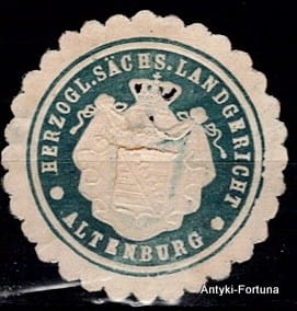 Winieta, siegielmarke - Altenburg - Nr 421