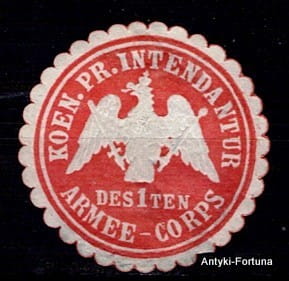 Winieta, siegielmarke - Armee-Corps. - Nr 431