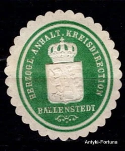 Winieta, siegielmarke - Ballenstedt - Nr 493