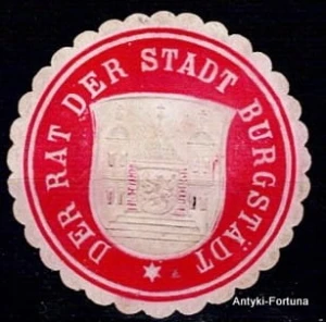 Winieta, siegielmarke - Burgstadt - Nr 500