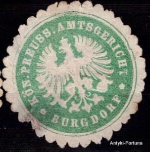  Winieta, siegielmarke - Burgdorf  - Nr 527