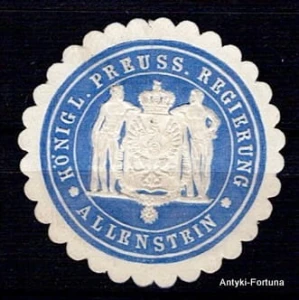 Winieta, siegielmarke , zalepka - Allenstein - Olsztyn - Pl 480