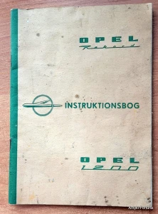 Stara Instrukcja obsługi Opel Rekord 1200